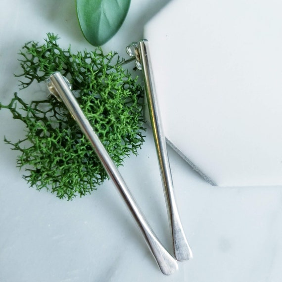 Long Sterling Silver Stick Earrings- Post Earrings, minimalist earringss