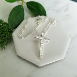 Sterling Silver Cross Necklace image 1