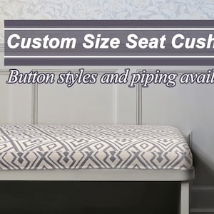Grey checkered geometric cushions, cotton linen window cushions, cushions in custom sizes and shapes, foam-filled cushions.