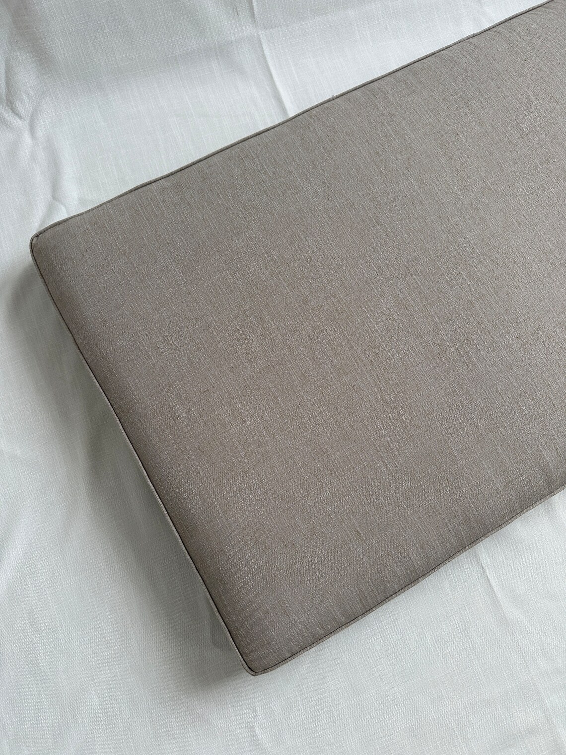 Gray Bench Cushions, Bench Cushions, Custom Size Cushions, Custom