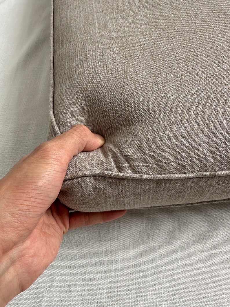 Gray Bench Cushions, Bench Cushions, Custom Size Cushions, Custom