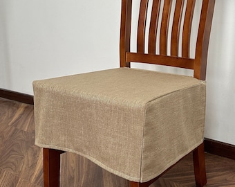 Brown Linen Bench Cover, Washable Removable Bench Cover, Bench Cover, Bench Decor, Handmade.