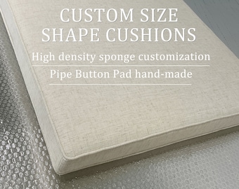 Off White Cotton Cushions,Window Bench Cotton Cushion Indoor,Customized Cotton Bench Cushions,Window Bench Cushion
