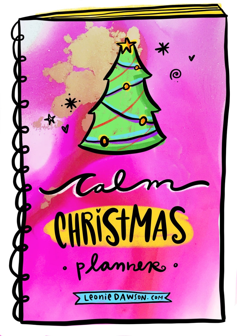 Calm Christmas Printable Planner: Budget, Gift Plan, Cleaning Checklist, Holiday Task List, Self Care, Gratitude, Recipes, Menu Digital image 5