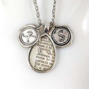 Family Necklace Personalized Gift for Mom Family initial pendant image 1