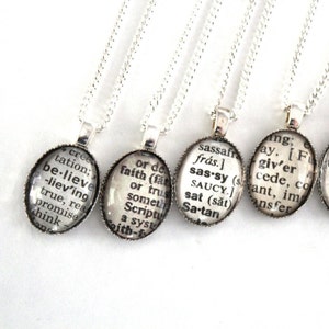 Friendship Necklaces Word of the Year Custom Word Necklace Motivational Word Necklace image 2
