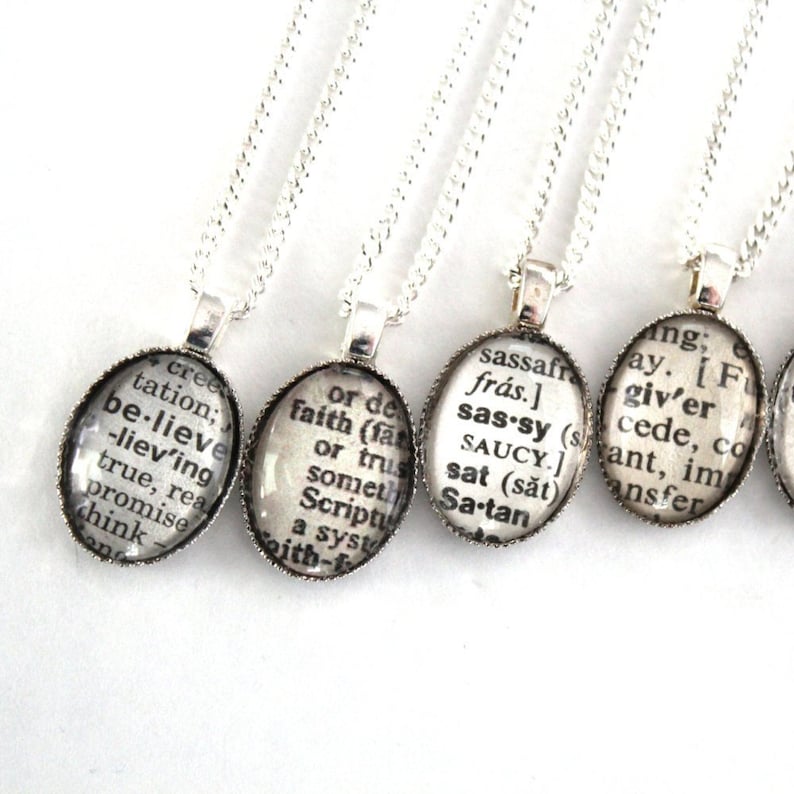 Friendship Necklaces Word of the Year Custom Word Necklace image 2