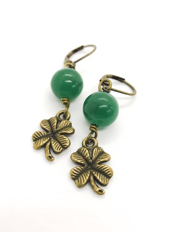 Four Leaf Clover Earrings Il_570xn