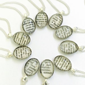 Friendship Necklaces - Word of the Year Custom Word Necklace - Motivational Word Necklace