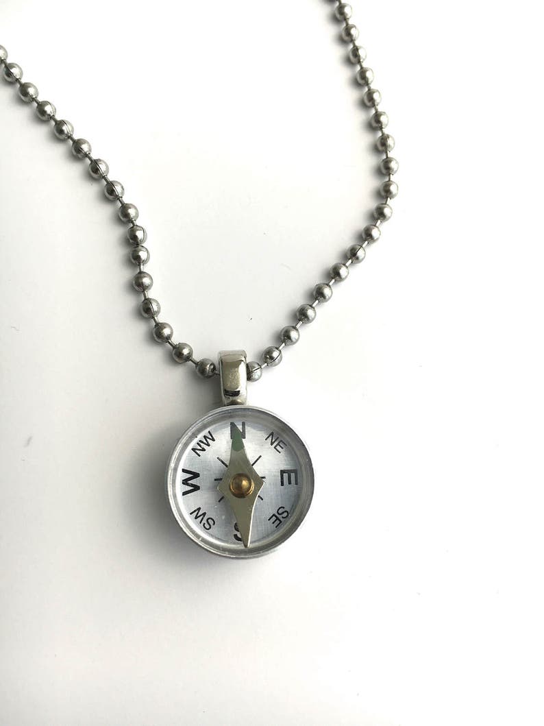 Working Compass necklace Unisex Necklace Graduation Gift Etsy