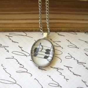 Gift for Musician, Music Teacher Gift, gift for women, gift for piano teacher, music jewelry, music note necklace