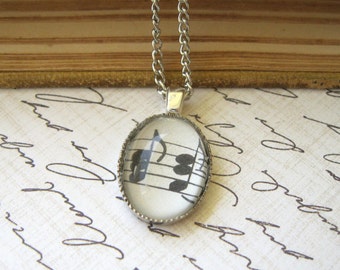 Gift for Musician, Music Teacher Gift, gift for women, gift for piano teacher, music jewelry, music note necklace