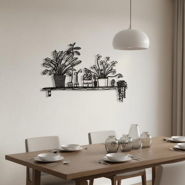 Metal Wall Art bloementuin - Woondecoratie buiten - Moederdagcadeau