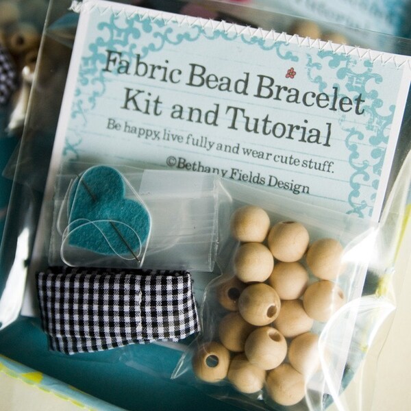 Kit - Betsy Fabric Bracelet Kit by Bethany Fields for Annie and Olive - PDF Included