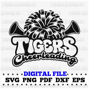 Tigers cheerleading svg, Tiger cheerleading svg, Tigers cheer svg, Tiger cheer svg, Tigers svg, Tiger svg, Cricut designs, Tigers cheer png