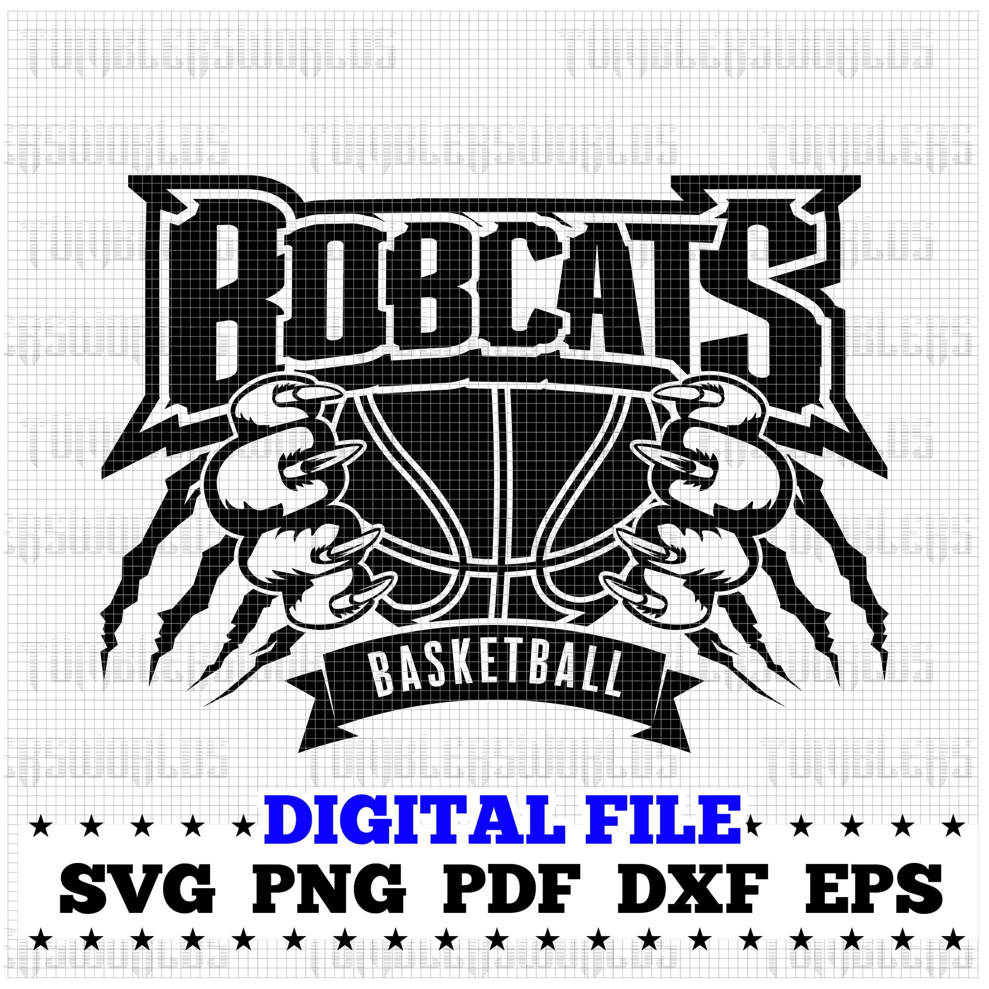 Basketball svg, Bobcat Basketball svg, Bobcat, Bobcats, Basketball, svg, dxf, eps, png, pdf, sublimation, cut file, htv, mom,dad,coach