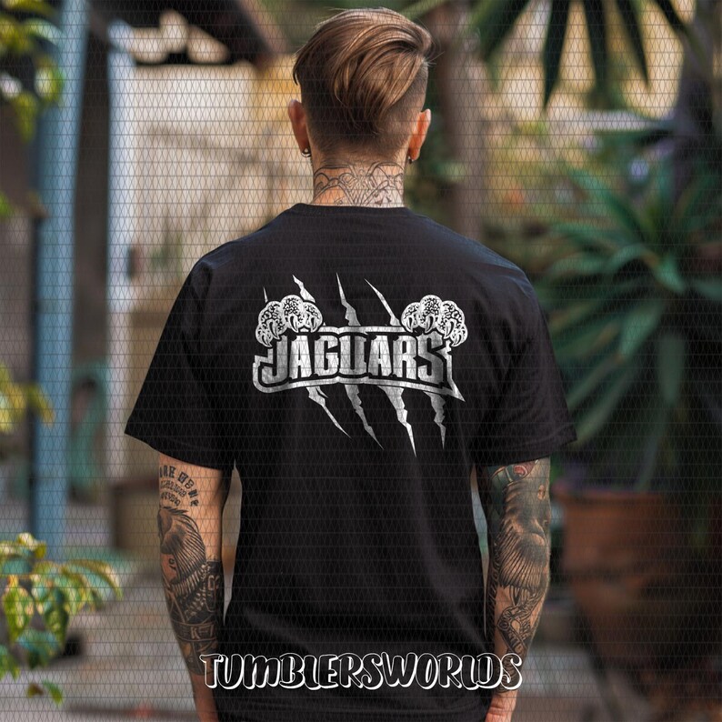 Jaguars Mascot Logo With Claw Marks SVG – Bold Football Team Design for ...
