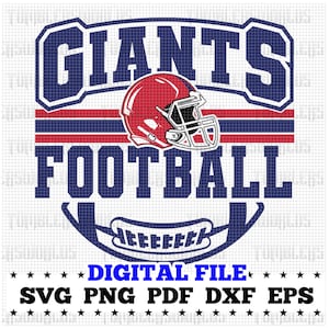 Giants Football Svg, Football Svg, Sports Svg, Football Shirt, Sublimation DTF HTV Designs, Giants, Giants cricut Png Dxf Jpg Eps Pdf