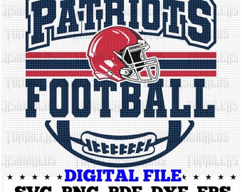 Patriots Football Svg, Football Svg, Sports Svg, Football Shirt, Sublimation Designs, Patriots, Patriots Cricut, Png Dxf Jpg Eps Pdf