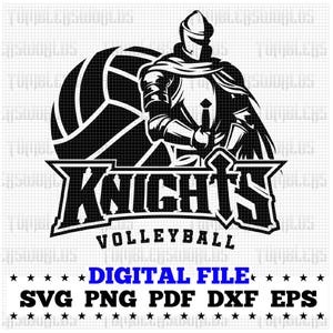 Volleyball svg, Knight Volleyball svg, Knights, Knight, Volleyball, svg, dxf, eps, png, pdf, sublimation, cut file, htv, clipart, digital