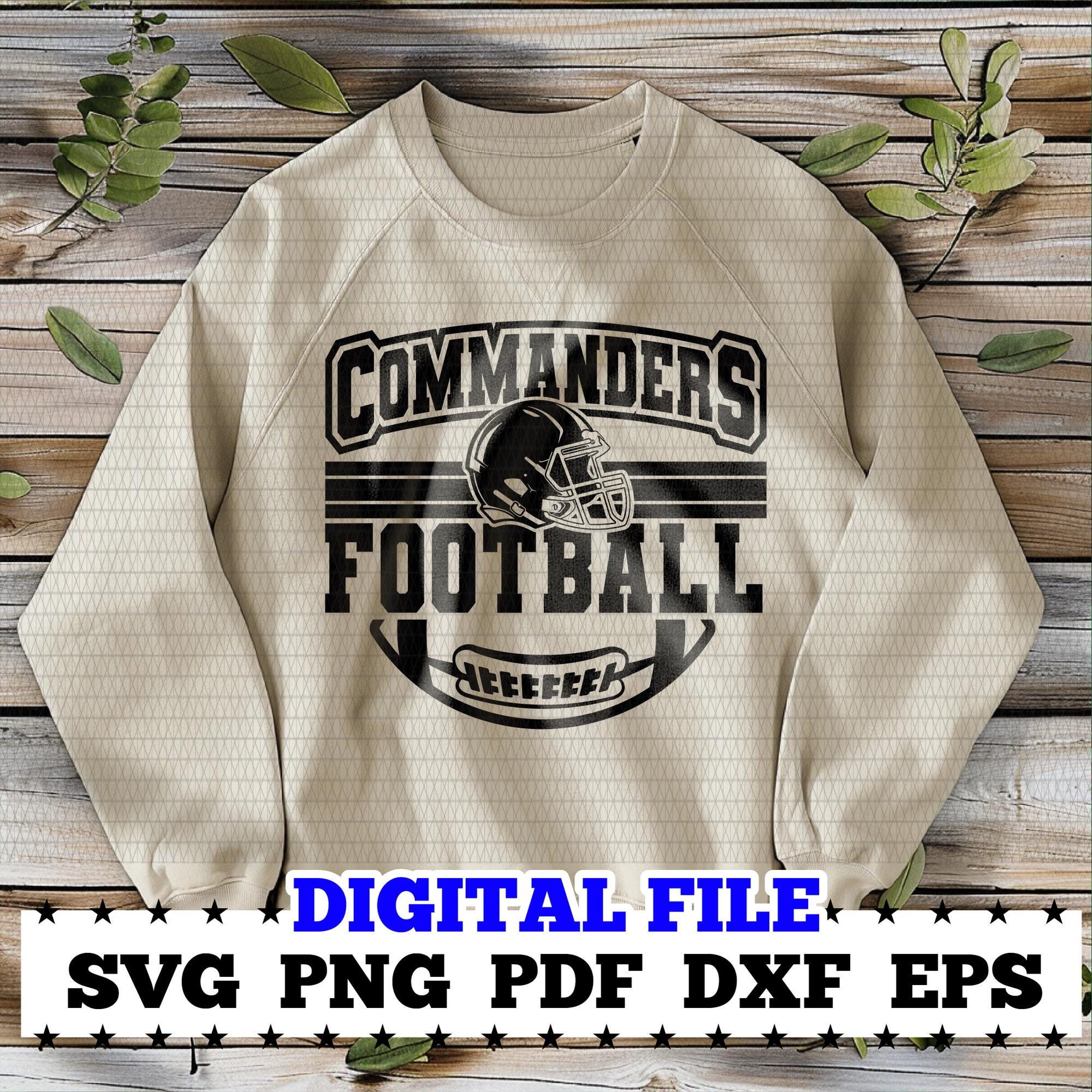 Commanders Football Svg, Football Svg, Sports Svg, Football Shirt ...