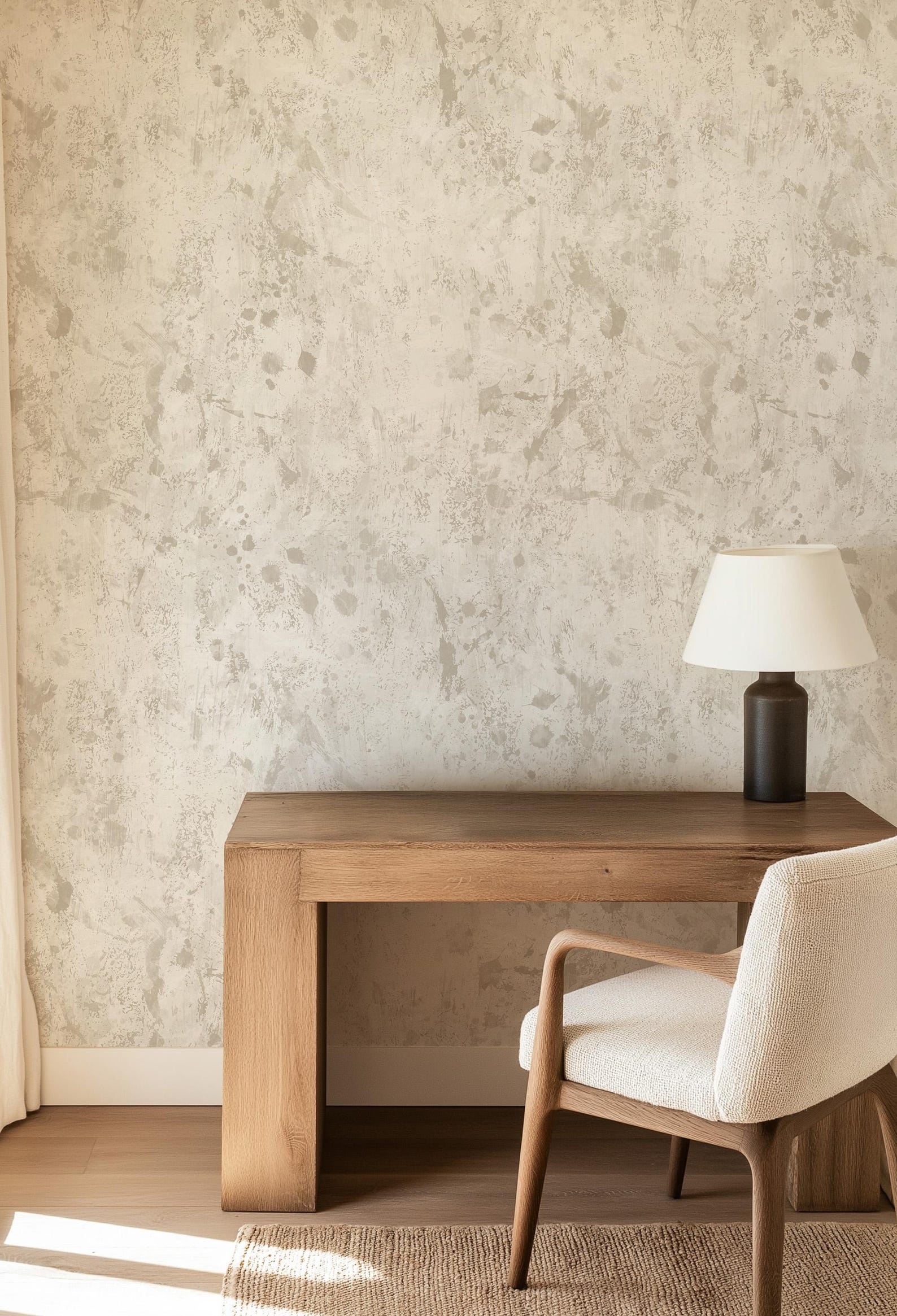 Stunning Natural Textured Wallpaper For Minimalist Chic Decor image