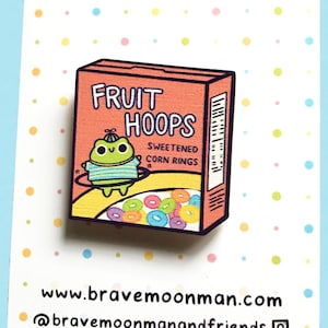 Fruity Breakfast Cereal Wooden Pin – Frog Pins