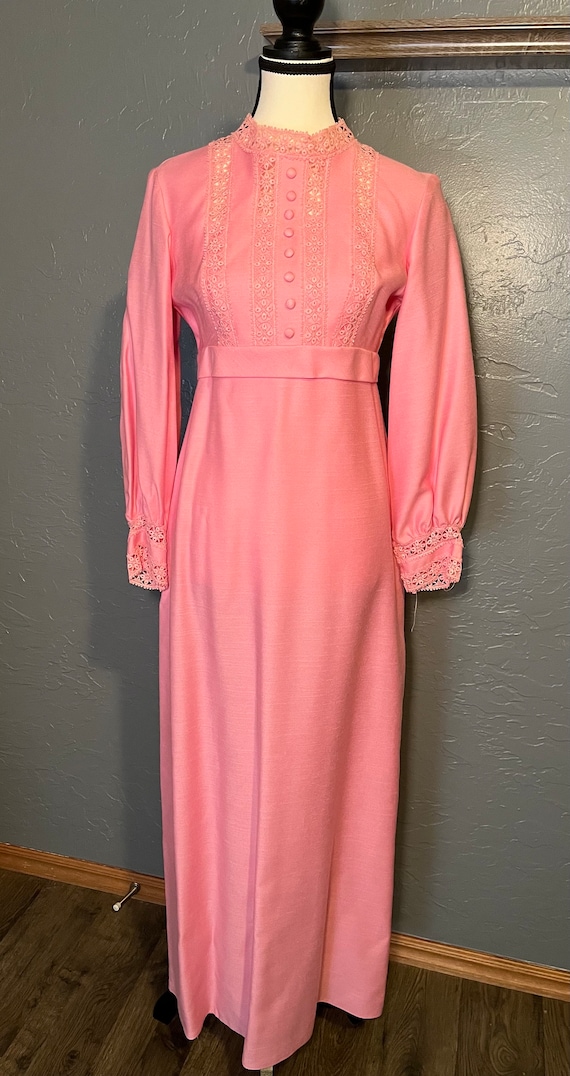 Custom Made Vintage Pink Bridesmaid Dress