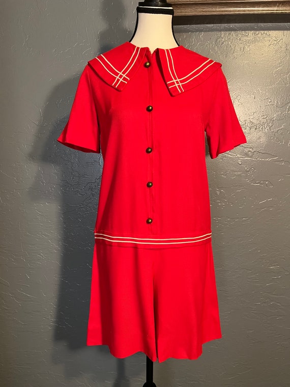 Cute Little Vintage Sailor Style Romper