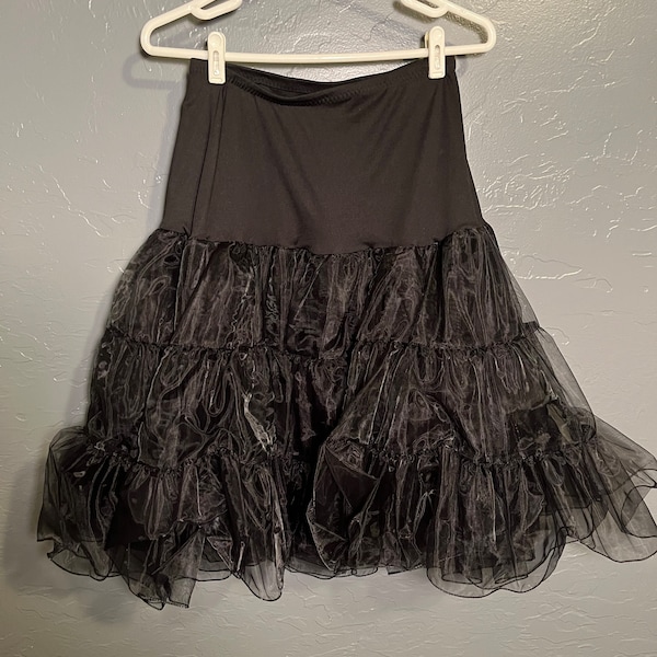 Black Crinoline Petticoat