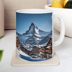 Matterhorn Swiss Alps Ceramic Mug - Zermatt Alpine Village