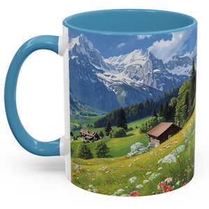Swiss Alps Coffee Mug: Lucerne Switzerland Travel Gift