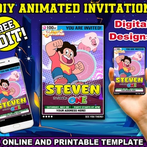 Carte d'invitation à imprimer sur le thème de l'anime, faire-part à une fête bricolage, conception de cartes d'anime, faire-part sur le thème des cartes de jeu et carte de jeu en ligne