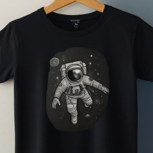 Astronout t-shirt for kids cool looking design, Space
