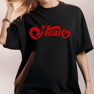 Vintage Herz Grafik Rock Shirt, Band Shirt, Vintage 90er Jahre Shirt, Strandshirt, Hippie Kleidung, Streetwear 70er Jahre, Rock Band Shirt