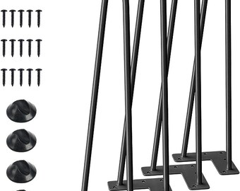 Table Legs - Metal Home DIY Projects for Nightstand, Coffee Table, Desk, etc