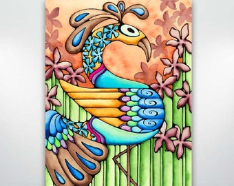 Peacock Flower Fine Art Giclée Print