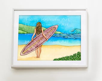 Liberty ～自由～ 絵画 サーフィン絵画 ハワイ 海の絵