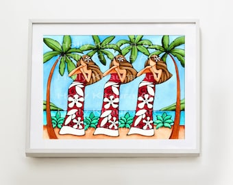 カエル 絵画 ハワイアーティストHolly Kitaura 額縁付 ハワイで購入 HollyvisionArt - Etsy