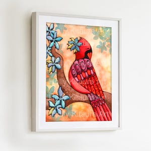 Red Cardinal Bird Fine Art Giclée Print