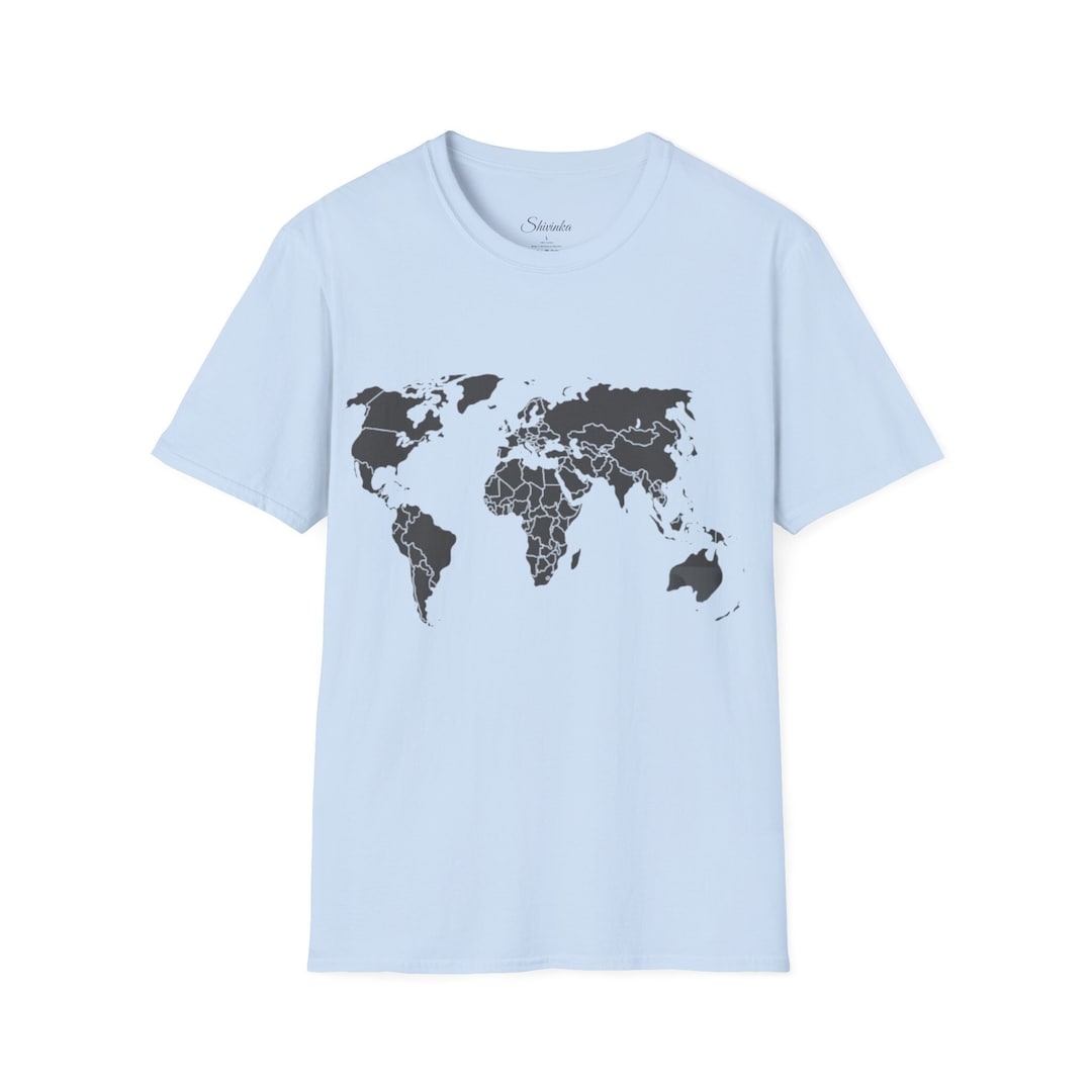 World Map T-shirt Global Unity Design - Etsy