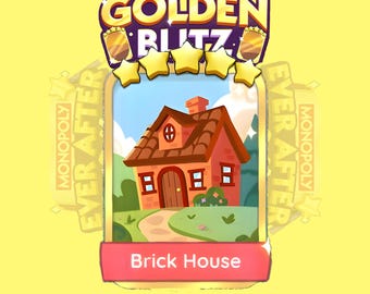 Stickers Golden Blitz - Stickers Monopoly_Go « Brick House » - Album Ever After - Livraison rapide