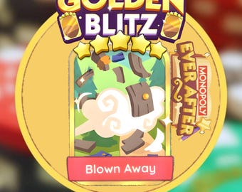 Monopoly_Go Golden Blitz Stickers album "Blown Away" Ever After - Livraison rapide