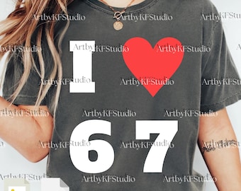 Six Seven Png Cricut, Six Seven png, Funny 67 Meme Tee, I'm 6'7, Viral Gen Z png, Trendy 67 TikTok Tee, 67 Height Humor Tee Digital Download
