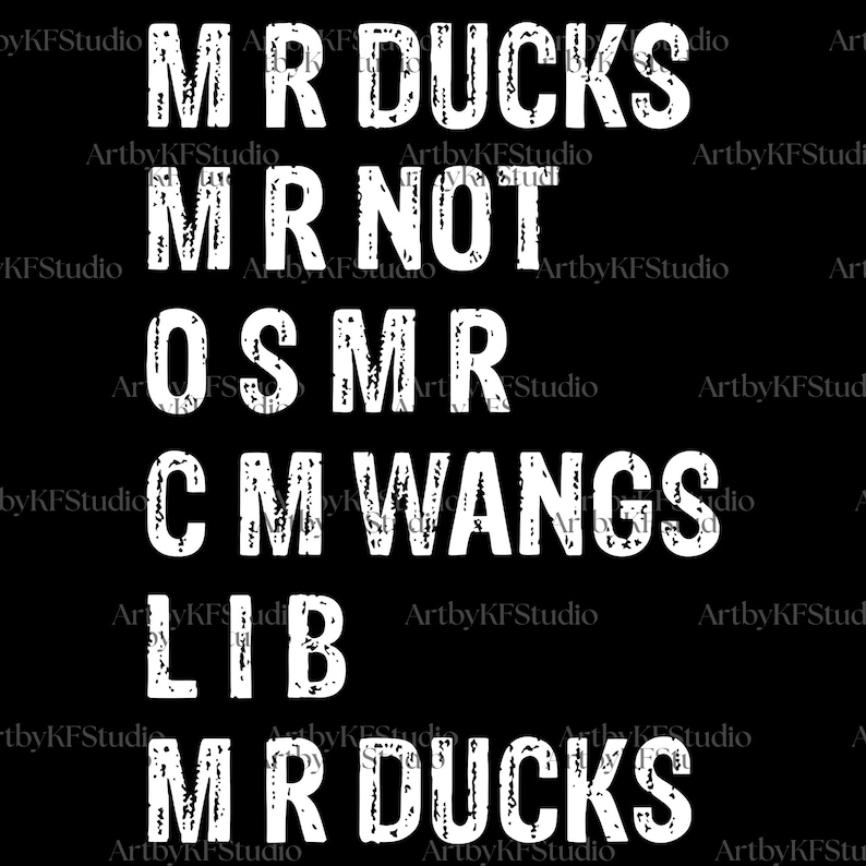 M R Ducks PNG Svg for Circut, Funny Duck Saying Tee Design, Duck Lover ...