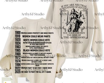 If You Are Neutral Png Svg, Liberal Feminist PNG, Human Rights Social Justice Sublimation Design, Burn Witches Graphic for Cricut & Canva