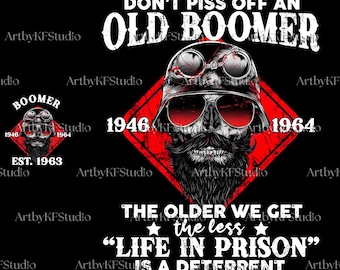 Baby Boomer PNG, Custom Year Generation SVG, Retro Boomer Sublimation File, Vintage Birth Year Graphic, 1946–1964 Design, Gift For Him
