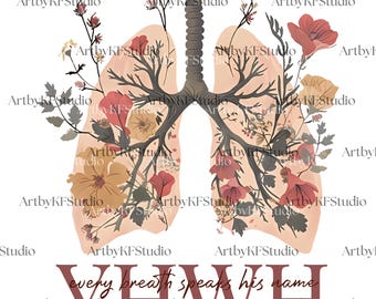 YHWH Lungs Christian Png, Yahweh Png, Every Breath Speak His Name Png, Hebrew, Name of God, Christian Png Bible Verse Png, Christian File