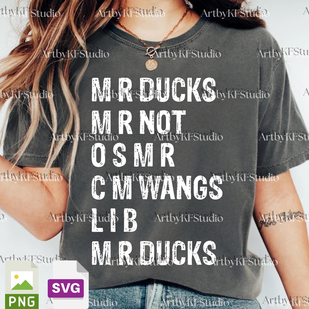 M R Ducks Riddle Picture M R Ducks PNG Svg for Circut, Funny Duck Saying Tee Design, Duck Lover ...