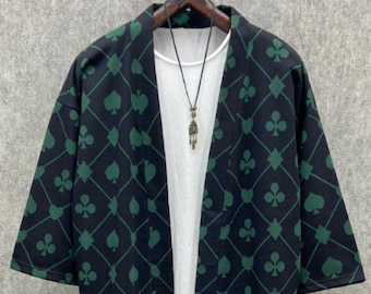 Unisex Kimono Jacket, Japanese Style, Patterned Robe